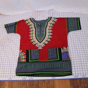 Cotton Dashiki African Tribal Tunic, Medium